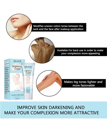 Whitening & Brightening Cream for Dark Skin | After Sun Bleaching for Neck Elbows & Inner Thighs - 1 PC - Buy Online on GoSupps.com