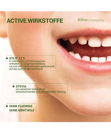 Buy Bilka Homeopathy Toothpaste for Children (2+ Years) - Fluoride-Free Sugar-Free Xylitol Mandarin Flavor - 50ml - Buy Online on GoSupps.com