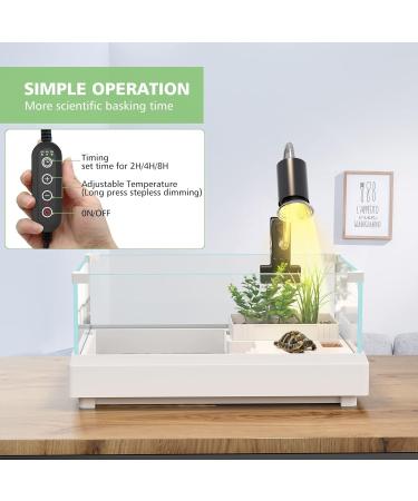 Lunriwis Turtles Heat Lamp | UVB Basking Spot Light Bulb for Reptiles - Ideal for Turtles Lizards Snakes and Amphibians - Buy Online on GoSupps.com