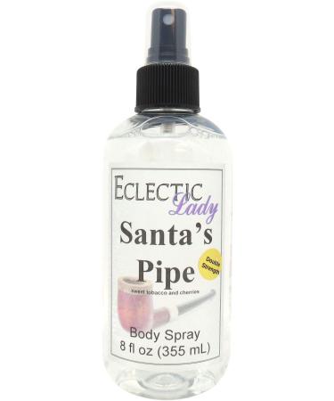 Santa's Pipe Body Spray (Double Strength) 8 ounces Body Mist for Women with Clean Light & Gentle Fragrance Long Lasting Perfume with Comforting Scent for Men & Women Cologne with Soft Subtle 8 Fluid Ounces (Double Strength)