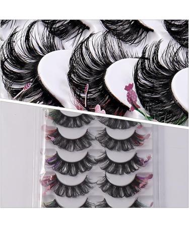 DRESSOOS 7 Pairs false eyelashes individual lashes fluffy eyelashes false lash extensions colored lashes faux eyelashes colored eyelashes lash clusters cosplay extend artificial fiber - Buy Online on GoSupps.com