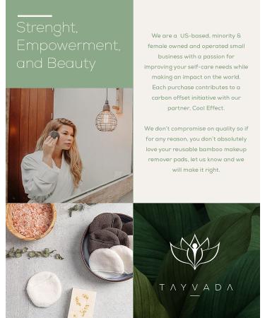 Luxury Bamboo Reusable Makeup Remover Pads (14 Pack) NYC USA Brand - Four Layer Face Pads with Pocket - Eco-Conscious and Reusable Bamboo Face Pads - White/Grey - Includes Mesh Washing Bag - Buy Online on GoSupps.com