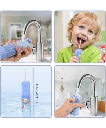 Buy Kids Water Flosser - Portable Cordless Teeth Cleaner IPX7 Waterproof 2 Modes 4 Nozzles - Perfect for Healthy Smiles - Buy Online on GoSupps.com