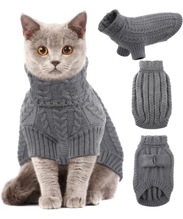 EMUST Large Dog Turtleneck Sweater - Elastic Sleeves, Soft for Fall & Winter - XL Grey - Buy Online on GoSupps.com