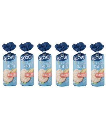 Riso Scotti Le Bio Croccanti Risette Gluten-free Crispy Rice and Corn 150 g of rice and corn