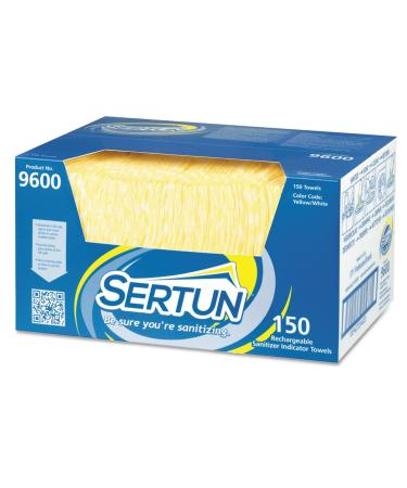Sertun 9600 Color-Changing Rechargeable Sanitizer Towels Yellow/White/Blue 13.5X18 150/Ct
