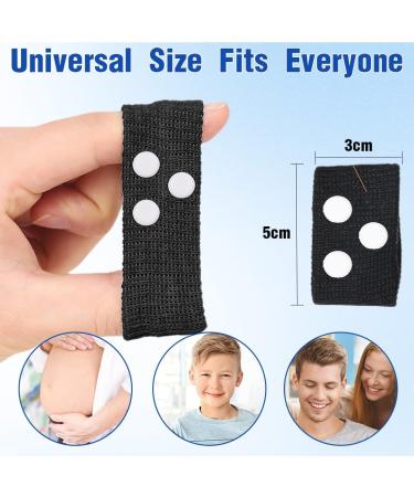 Buy Eouiav Acupressure Bracelets - 2 Pairs for Pregnancy & Travel Sickness | Black & White - Buy Online on GoSupps.com