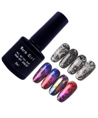8ml Nail Art Glue Gel Galaxy Star Adhesive for Foil Sticker Transfer Tips Manicure DIY 1pc Transfer Gel