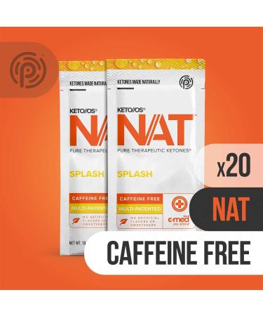 Keto//OS NAT Splash: Caffeine-Free Exogenous Ketones BHB Salts Supplement (20 Count) - Buy Online on GoSupps.com