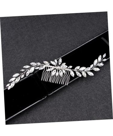 Ipetboom Hair Side Combs Rhinestone Barrettes Wedding Hair Clip Rhinestone Hair Clip Hair Teasing Comb Decorative Hair Combs Bride Insert Comb Bridal Bride Hair Clip Accessories Manual Miss - Buy Online on GoSupps.com
