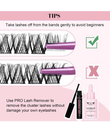 192 Pcs Lash Clusters 2 Styles Mixed Cluster Lashes DIY Eyelash Extensions Eyelash Cluster Extension DIY Individual Lashes Super Thin Band Soft and Easy to Wear (Flawless+Fabulous D-Mix) 8-16mix(192PCS)D Curl Flawless+Fabulous - Buy Online on GoSupps.com