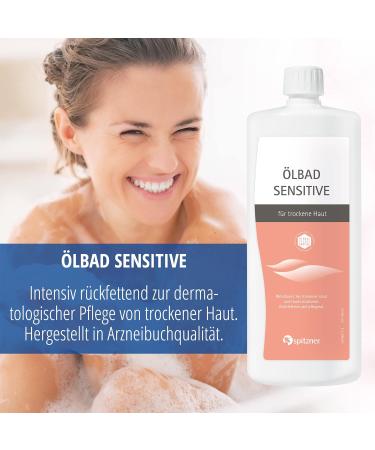 Buy Spitzner lbad Sensitive 1000 ml - Dermatologically Tested Oil Bath for Dry Skin | Intense Hydration Drug Quality - International Shipping - Buy Online on GoSupps.com