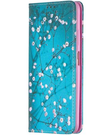 Miagon Wallet Folio Flip PU Leather Case for iPhone 12 Pro Max Creative Painted Design Full-Body Protective Cover Card Holder Kickstand Magnetic Blue Flower iPhone 12 Pro Max Blue Flower - Buy Online on GoSupps.com