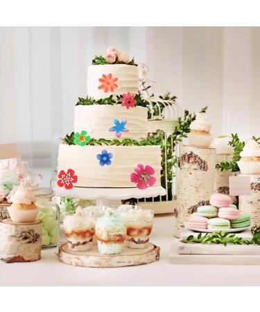 360pcs edible flowers cake topper flower cupcake topper flower decoration cake wafer paper floral cake decor edible flower cupcake topper for wedding birthday baby shower party accessories 360pcs-a - Buy Online on GoSupps.com