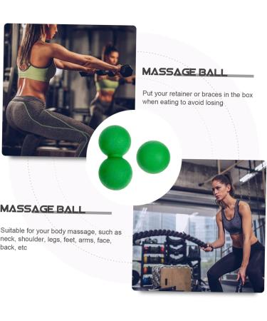 Healeeved Fascia Ball Massage Set - 3 Planar Fasciitis & Muscle Relaxation Massage Balls for Foot Shoulder & Neck | TPE Roller Device for Improved Wellness - Buy Online on GoSupps.com
