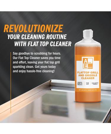 Flat Top Grill Cleaner - Heavy-Duty Griddle Cleaner 32oz | Food Safe Non-Caustic Formula for Blackstone & Burnt-On Organics Removal - Buy Online on GoSupps.com