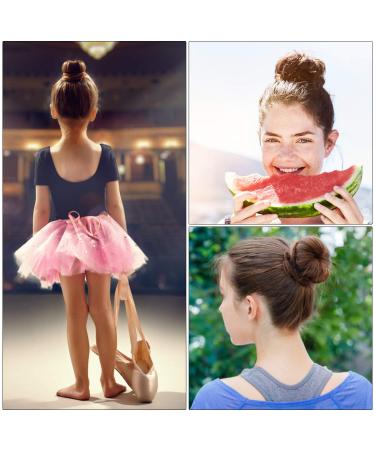 YaFex Hair Bun Maker Kit - 4 Donut Bun Makers & Accessories in Brown | Elastic Hair Ties and Bobby Pins Included - Buy Online on GoSupps.com