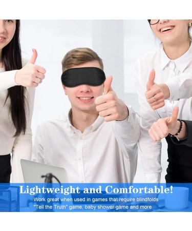 12 PCS Sleep Masks - Soft Blackout Eye Cover for Men Women & Kids | Adjustable Travel Eye Masks for Meditation Napping & Parties - Buy Online on GoSupps.com
