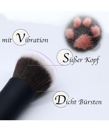 Fulutoy Rechargeable Mini Bullet Vibrator & Makeup Brush - 10 Vibration Modes Premium Synthetic Hair - Perfect Gift Idea - Buy Online on GoSupps.com