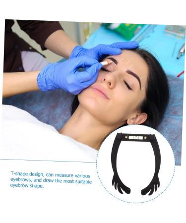 Healeved 4pcs Eyebrow Bleaching Kit Eyebrow Guide Ruler Brow Ruler Stencils Aluminum Alloy - Buy Online on GoSupps.com