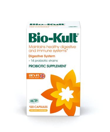 Bio-Kult Advanced Probiotics -14 Strains, Probiotic Supplement, Probiotics for Adults, Lactobacillus Acidophilus, No Need for Refrigeration, Non-GMO, Gluten Free -Capsules,120 Count (Pack of 1) Advanced probiotics 120 Coun