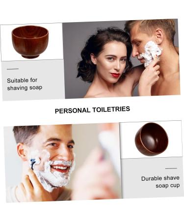 Frcolor 8th Razor Cleaning Bowl & Wooden Shaving Soap Mug - Travel Razor & Salad Bowl - Versatile Soy Sauce Dish - Buy Online on GoSupps.com