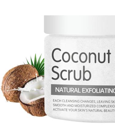 Gommage au sel pour le corps | 200g Douche Corps Avec Sel Naturel | Lissage Exfoliant Pour La Peau - Pour La Luminosit Soins De La Peau Morte Beaut Pour Les Mains Et Les Pieds Zone Bikini Dos Et Noix de coco 1 unit (Lot de 1) - Buy Online on GoSupps.com
