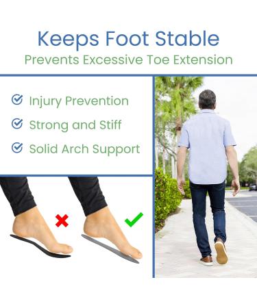 ViveSole Carbon Fiber Insoles for Men & Women | Hallux Rigid Relief Foot Fracture & Arthritis Support | Turf Toe Plate | Sports & Hiking | 4X-Large - Buy Online on GoSupps.com
