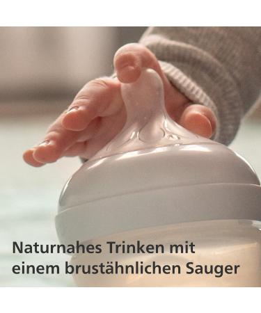 Philips Avent Natural Response Sucker - 2x BPA-free Baby Bottle Nipples Flow Thickness 4 Designed for 3+ Months (Model SCY964/02) - Buy Online on GoSupps.com