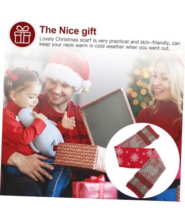 SHERCHPRY Christmas Scarf for Kids - Yarn Winter Gift 124x19CM - Festive Tree Design - Buy Online on GoSupps.com