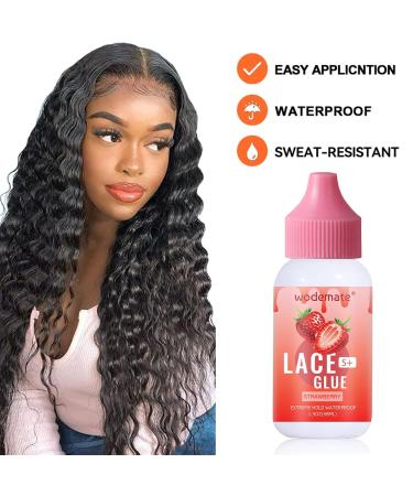 Wig Adhesive Lace Glue | Wig Glue Lace Front | Strong Hold Invisible Bonding for Waterproof & Oil-Resistant Hair Replacement | Wig Toupee Poly Hairpieces Cosmetic 1.3Oz - Buy Online on GoSupps.com
