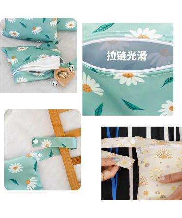 Qiantull Mini Diaper Bag | Waterproof Animal Pattern Wet Dry Organizer for Babies | Ideal for Travel Beach & Swimming 22x15cm - Buy Online on GoSupps.com