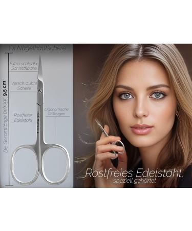 Professional Nail Scissors Set | Curved Cuticle Scissors & Combo Set for Finger & Toenails - International Shipping Available - Buy Online on GoSupps.com
