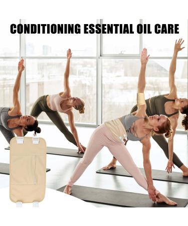 Reusable Castor Oil Pack Wrap Set | 4 Khaki Cotton Flannel Wraps for Liver Detox Neck Relief & Constipation Relief - International Shipping - Buy Online on GoSupps.com
