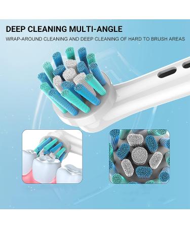 16 Pack Replacement Toothbrush Heads for Oral B Braun Electric Toothbrush - Precision Clean Brush Heads Refill - Compatible with Oral-B 7000, Pro 1000, 9600, 5000, 8000, 3000 - 16 Count - Buy Online on GoSupps.com