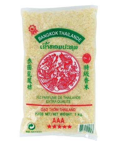 Dragon Gao Thom Premium Quality PHENIX Flavored Thai Rice – 1 kg Bag (1 kg Bag)