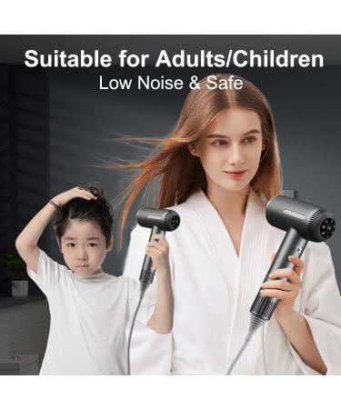 Buy Negative Ionic Hair Dryer - 110 000 RPM Fast Drying Low Noise Lightweight & Portable with Magnetic Nozzle - Ideal for Home & Travel - International Shipping Available - Buy Online on GoSupps.com