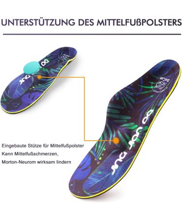 Dacat Orthopedic Insoles for Flat Feet & Plantar Fasciitis | Comfort Shoe Inserts for Men & Women | EU Size 46-47 - Heel Spur Relief - Buy Online on GoSupps.com