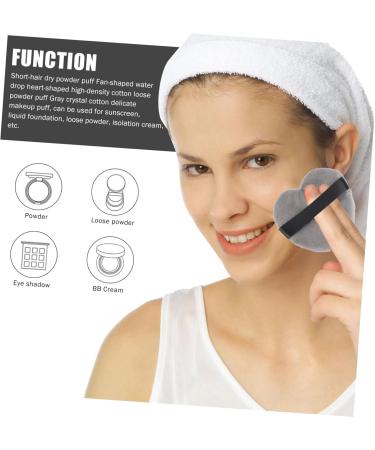Beaupretty Makeup Puffs Makeup Dry fluffy powder Foundation Powder compact Heart Powder beauty blending sponges for makeup Cosmetic s pure cotton baby face Baby Makeup Puff - Buy Online on GoSupps.com
