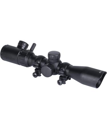 Monstrum 3-9x32 Rifle Scope with Rangefinder Reticle and High Profile Rings - Black - Buy Online on GoSupps.com