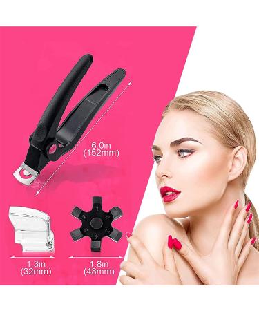 Adjustable Black False Nail Clippers | Art Nail Trimmer with Rotary Plate for Perfect Shapes | International Shipping - Buy Online on GoSupps.com
