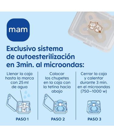 Buy Mam Welcome to the World G101-3 Baby Bottle Set | Easy Start Anti-Colic 1 Pacifier & 1 Clip | Blue Spanish Version - 5-Piece Set - International Shipping Available - Buy Online on GoSupps.com