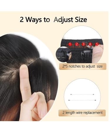Isaic 24 Inch Black Straight Hair Extensions for Women - Heat Resistant Synthetic Invisible Wire Hairpiece with Adjustable Size and 4 Secure Clips for Daily & Party Use - Buy Online on GoSupps.com