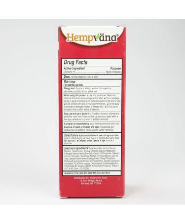 Hempvana Rollerball Lidocaine with Hemp Seed Oil 2.5oz - Target & Desensitize Nerves - Mess-Free Application - As Seen on TV - Buy Online on GoSupps.com