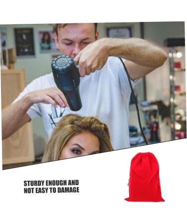 AUTSUPPL 3pcs Hair Dryer Storage Bag Travel Storage Bag Dustproof Storage Bags Travel Blow Dryer Flannel Red - Buy Online on GoSupps.com