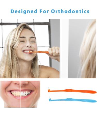 TIESOME Single End Tufted Toothbrush | 5 Pcs Interdental Tooth Cleaner for Orthodontic Detail | Tapered Trim for Precision Cleaning - Buy Online on GoSupps.com