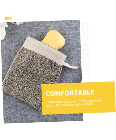 Gogogmee 2pcs Soap Bag Foaming Net Body Bar Soap Natural Soap Bag Soap Net Loofahs Bubble Maker Flax - Buy Online on GoSupps.com