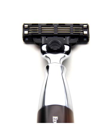 Edwin Jagger Chrome-Plated Diffusion 36 Razor Handle - Compatible with Gillette Mach3 Blades | International Shipping - Buy Online on GoSupps.com