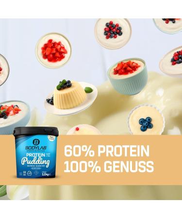 Buy BODYLAB24 Protein Pudding Raspberry 1000g - 25g Protein per Serving Easy Preparation Ideal Protein-Rich Snack - Buy Online on GoSupps.com