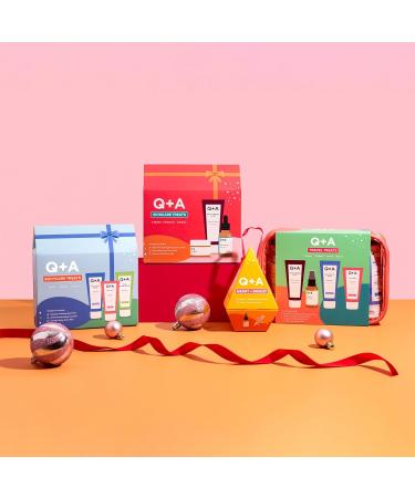 Q+A Bodycare Treats Gift Set, 3-Step Routine for Smooth, Soft Skin, Salicylic Acid Body Wash (75ml), AHA Body Scrub (75ml) & Collagen Body Butter (50ml), Stocking Stuffers and Travel Size Toiletries Bodycare Treats Giftset - Buy Online on GoSupps.com